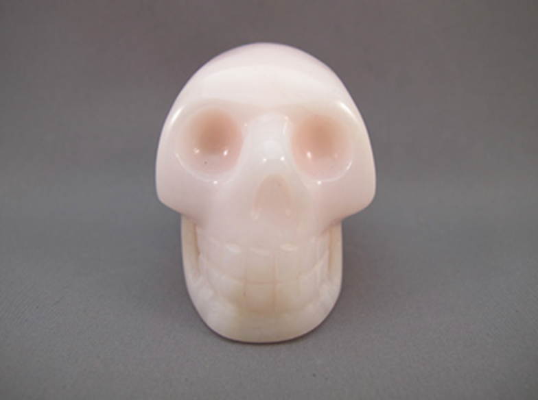 PMC-M-135 : Pink Mangano Calcite Crystal Skull