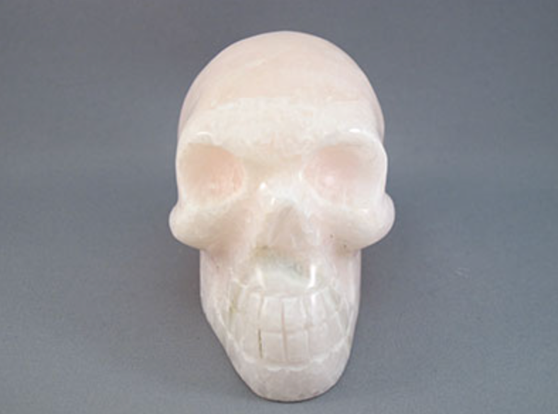 PMC-M-566 : Pink Mangano Calcite Crystal Skull