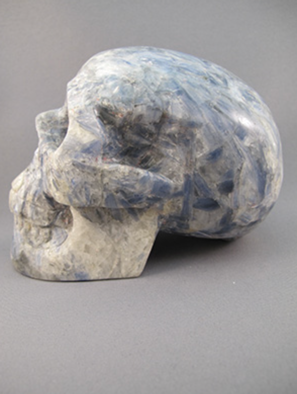 KY-L-1558  : Kyanite Crystal Skull