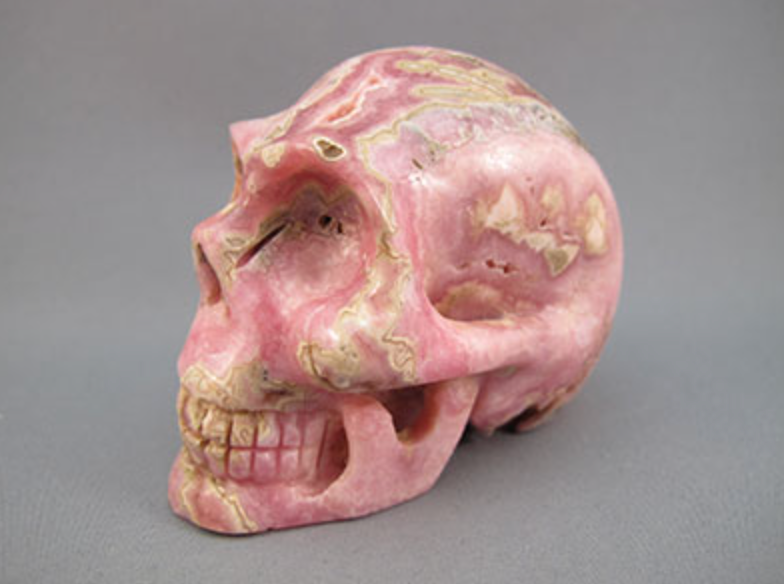 RC-L-335 : Rhodochrosite Crystal Skull