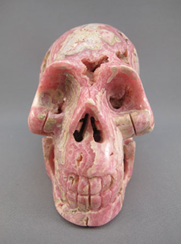 RC-L-1236 : Rhodochrosite Crystal Skull