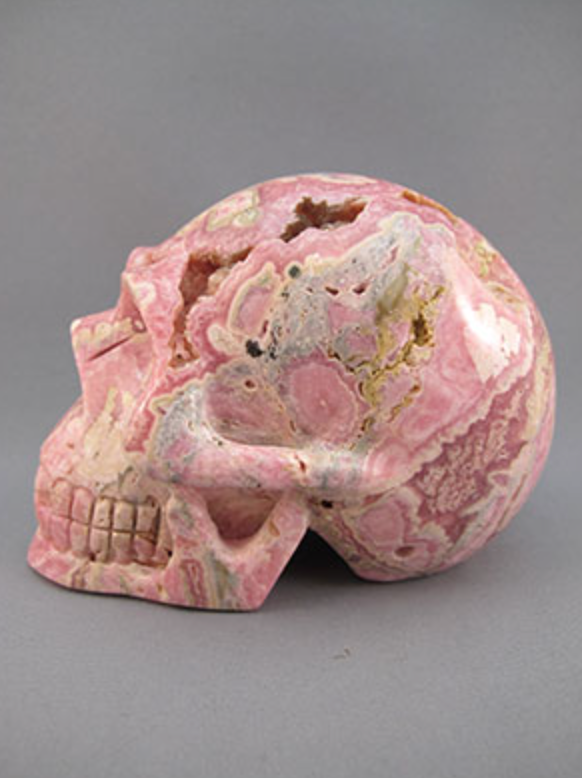 RC-L-1236 : Rhodochrosite Crystal Skull