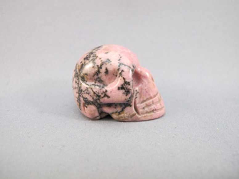 RH-S-30 : Rhodonite Crystal Skull