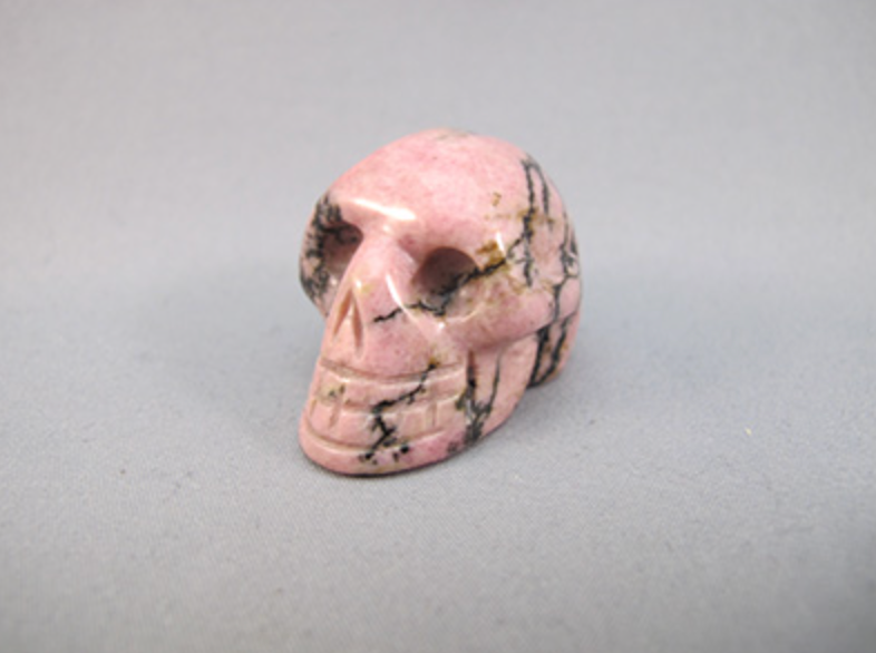 RH-S-30 : Rhodonite Crystal Skull