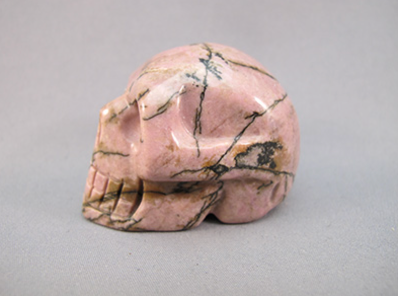 RH-S-110 : Rhodonite Crystal Skull