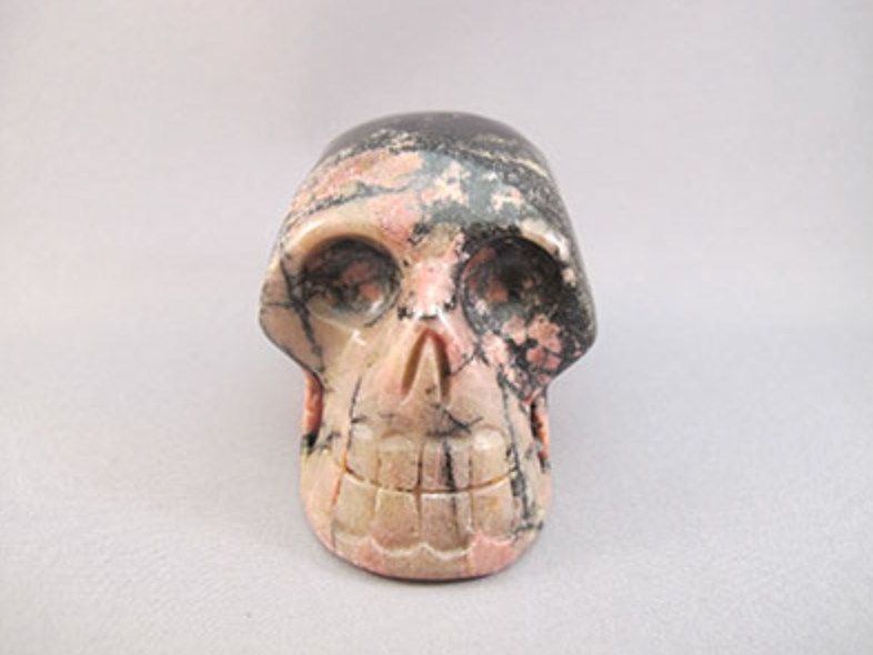 RH-M-350 :  Rhodonite Crystal Skull
