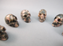 CS-12-RH-15 : Rhodonite 12 Crystal Skulls Set