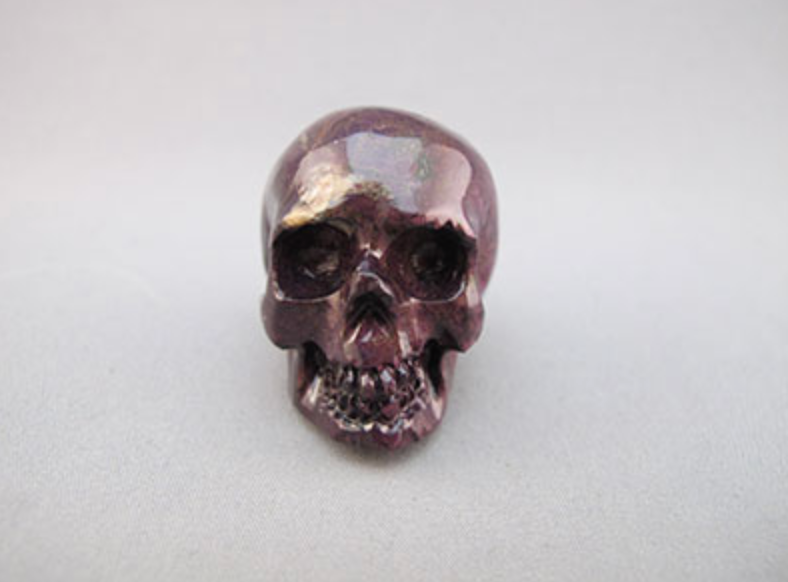 PPW-M-045 : Purpurite with White Crystal Skull