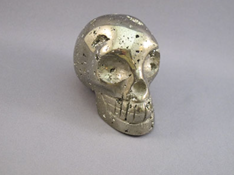 P-M-356 : Sparkling Pyrite Crystal Skull