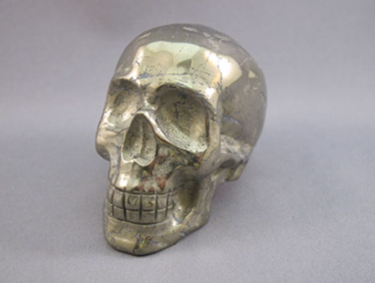 P-M-450 : Pyrite Crystal Skull