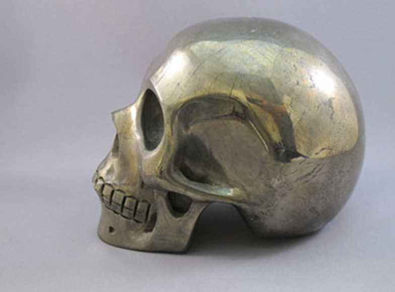 P-L-2216 : Pyrite Crystal Skull