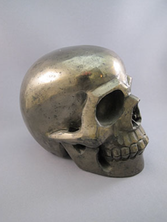 P-L-2951 : Pyrite Crystal Skull