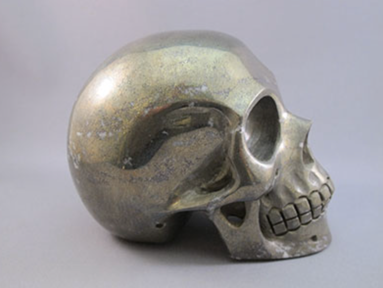 P-L-2053 : Pyrite Crystal Skull