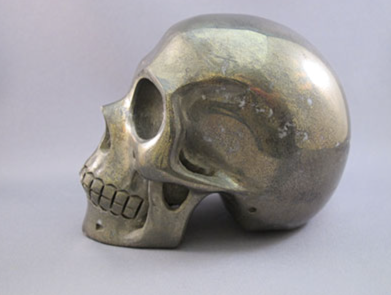 P-L-2053 : Pyrite Crystal Skull