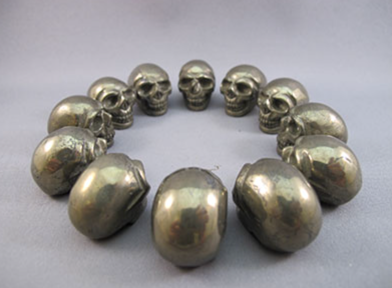 CS-12-P : Pyrite 12 Crystal Skulls Set