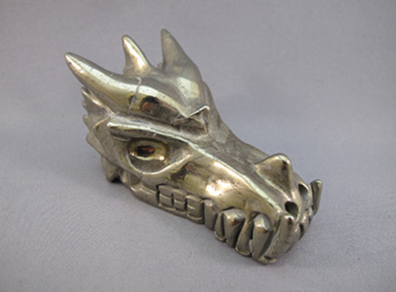 P-M-250-d : Pyrite Dragon Crystal Skull