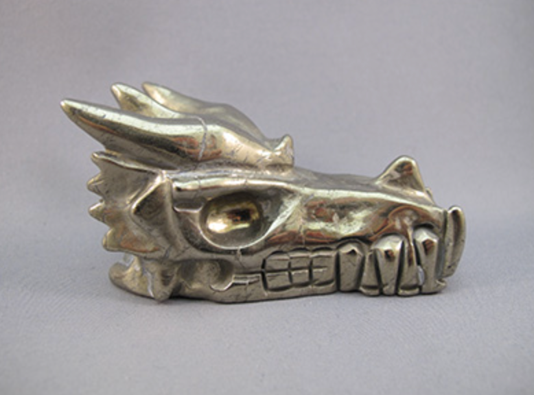 P-M-250-d : Pyrite Dragon Crystal Skull