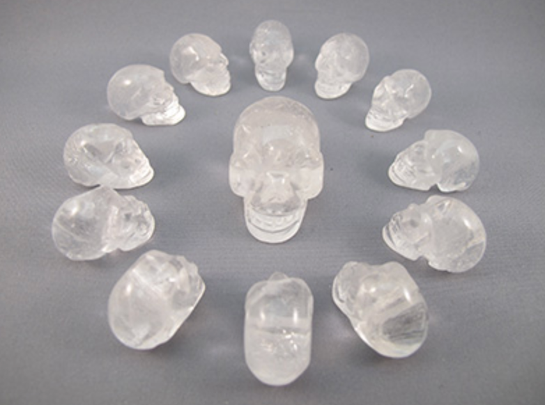 CS-13-Q : 13 Quartz Crystal Skulls Set