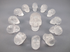 CS-13-Q : 13 Quartz Crystal Skulls Set