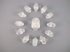 CS-13-Q : 13 Quartz Crystal Skulls Set