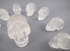 CS-13-Q : 13 Quartz Crystal Skulls Set