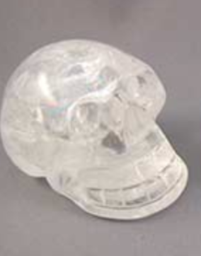 QR-S-60 :  Rainbow Quartz Crystal Skull