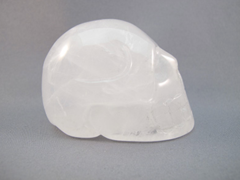 IQ-M-220-r :  Rainbow Ice Quartz Crystal Skull