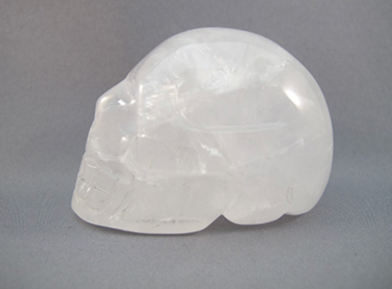 IQ-M-220-r :  Rainbow Ice Quartz Crystal Skull