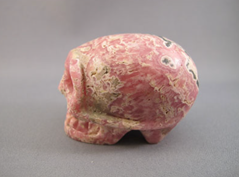 RC-M-180 : Rhodochrosite Crystal Skull
