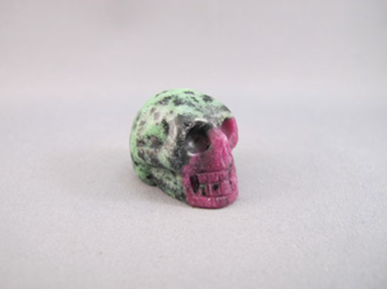 RZ-S-30 : Green Ruby Zoisite Crystal Skull