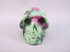RZ-M-120 : Green Zoisite with Ruby Crystal Skull