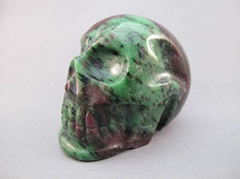 RZ-M-435 : Ruby Zoisite Crystal Skull