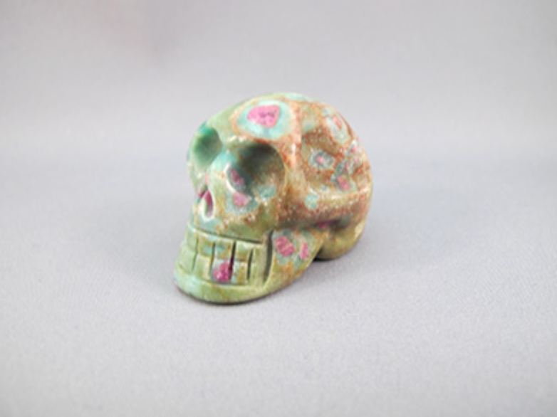 RF-S-50 : Ruby Fuchsite Crystal Skull