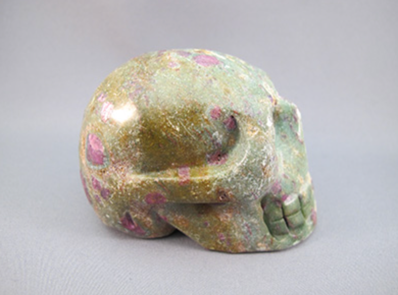 RF-M-398 : Ruby Fuchsite Crystal Skull