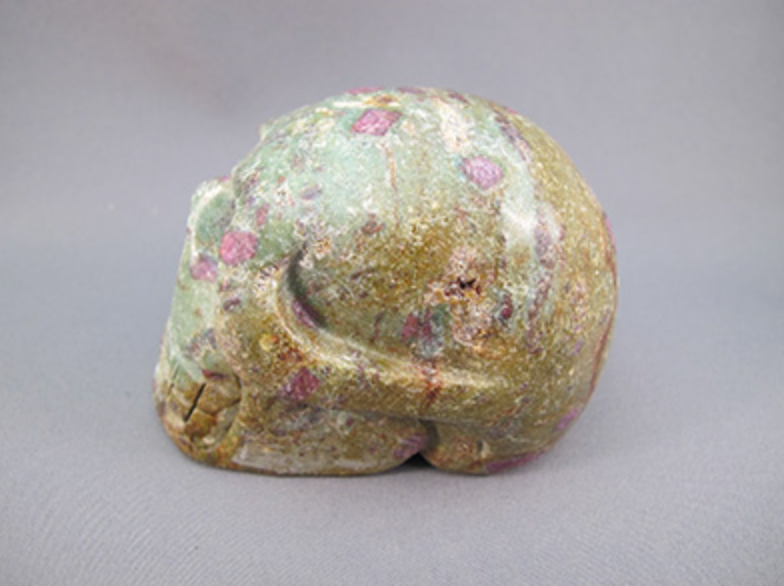 RF-M-398 : Ruby Fuchsite Crystal Skull