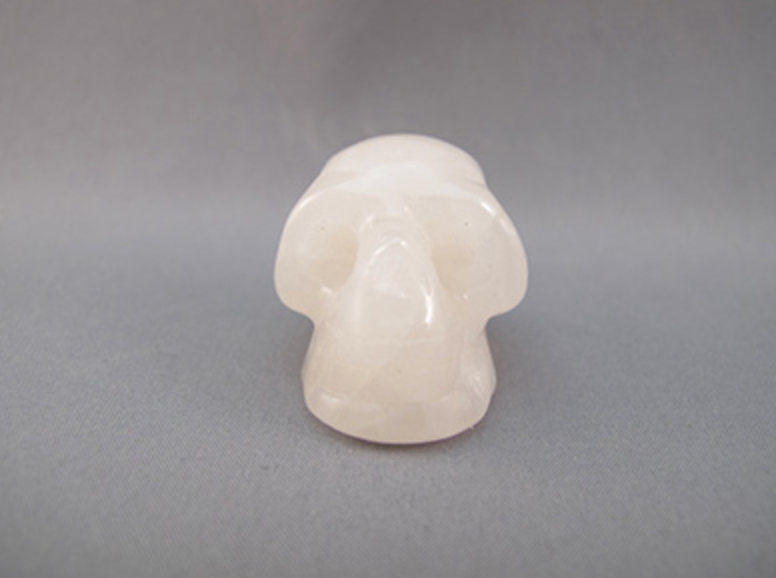 RQ-S-22 :  Rose Quartz Crystal Skull