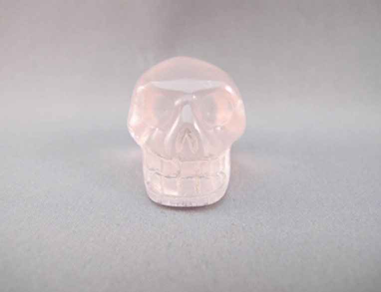 RQ-S-20 :  Rose Quartz Crystal Skull