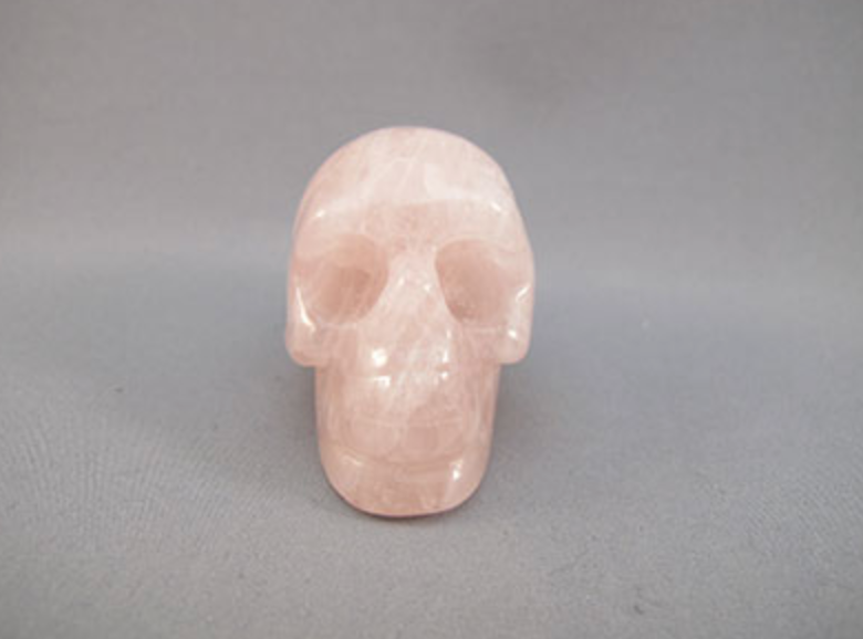 RQ-S-85 : Rose Quartz Crystal Skull