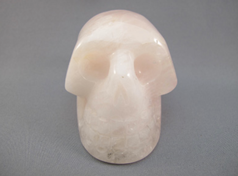 RQ-M-300 : Rose Quartz Crystal Skull