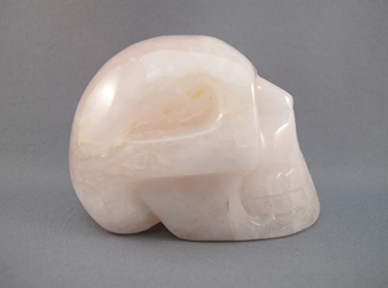 RQ-M-300 : Rose Quartz Crystal Skull