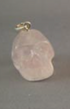 SP-1-RQ : Rose Quartz Crystal Skull Pendant (small)