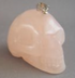 LP-1-RQ - Rose Quartz Crystal Skull Pendant (large)