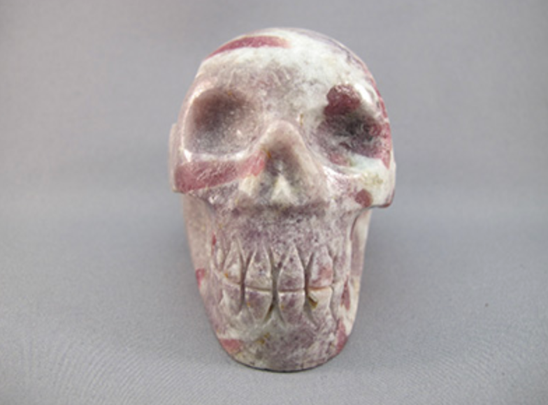 RTL-M-495 : Rubellite with Lepidolite Crystal Skull