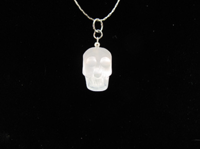 SP-1-SL : Selenite Crystal Skull Pendant (small)