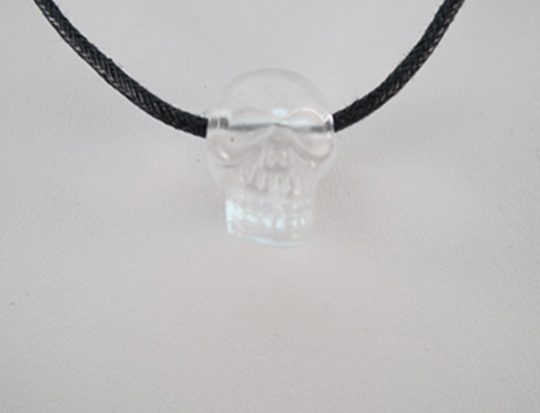 ACS-Q-10-D : Ascension Quartz Drilled Crystal Skull Pendant