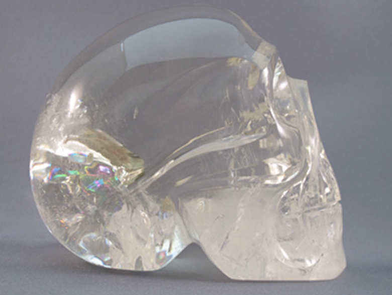 CCS-C-1585 :  Camera Light Citrine Crystal Skull