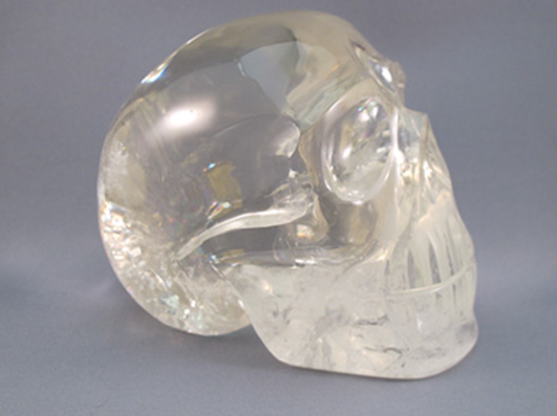 CCS-C-1585 :  Camera Light Citrine Crystal Skull