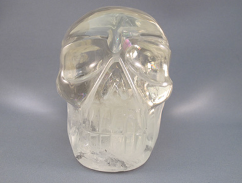 CCS-C-1585 :  Camera Light Citrine Crystal Skull