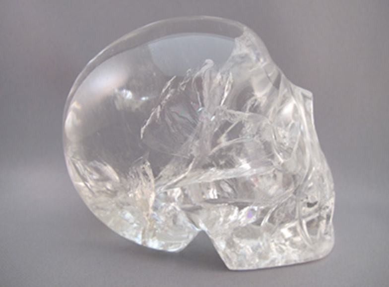 CCS-RQ-1656 : Camera Rainbow Quartz Crystal Skull