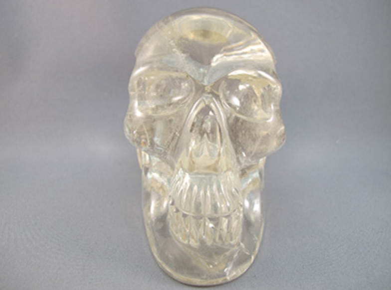 C-L-1066 : Camera Rainbow Citrine Crystal Skull